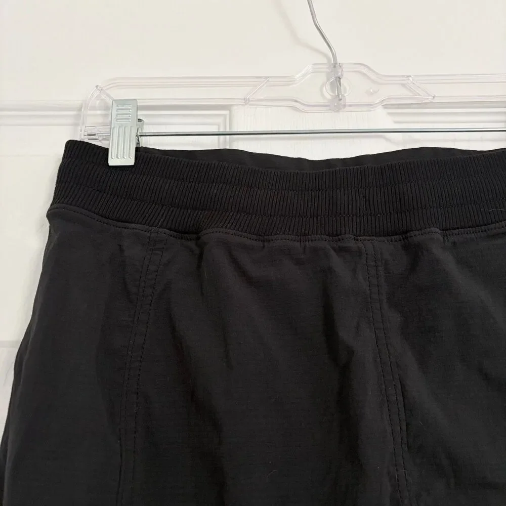 Athleta Black Performance Athletic Skort Sz 6 Zip Pockets Activewear Athleisure